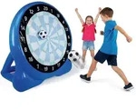 EASYmaxx Fu&szlig;ball-Dartscheibe aufblasbar 156cm blau inkl. 2 Fu&szlig;b&auml;lle - Blau