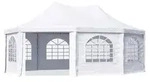 TOOLPORT Pagodenzelt Pavillon 5x7 m schnell & einfach zu montieren mit Fenstern...