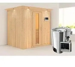 Karibu Sauna Innensauna Fanja Fronteinstieg Ofen 3,6 kW -Ofen externe Strg. easy