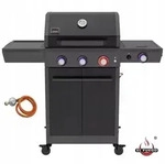 El Fuego Gasgrill "Key West" 3+1 mit Turbozone AY5601 - Grau