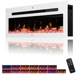 TroniTechnik&reg; Wandkamin Panorama Elektrokamin LED Flammeneffekt Elektrisch...