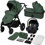Lionelo Kombikinderwagen Layla 3in1 Babyschale, Babywanne und Buggy bis 22 kg,