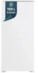 homeX CB1991E Einbauk&uuml;hlschrank ohne Gefrierfach, 122cm Nische - 199 Liter,