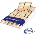 Coemo Lattenrost ERGO 90 x 220 cm 2er Set 7-Zonen 28 Leisten Kopfteil...