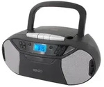 KENDO Boombox 24EX Radiorekorder mit CD-Spieler und Kassettendeck (Tragbar,