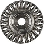 Klingspor BR 600 Z Rundb&uuml;rste gezopft einreihig, 115 x 14 mm, Gewinde M 14 0,5 Stahl