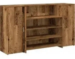 vidaXL Empfangstheke Altholz-Optik 180x50x103,5 cm Holzwerkstoff - Braun