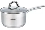 KLAUSBERG KB-7132 1L 14cm Bratpfanne mit Deckel - Silber