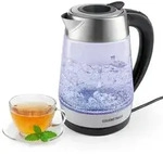 GOURMETmaxx Glas-Wasserkochermit Easy-Fill-&Ouml;ffnung - Schwarz