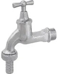 Js Auslaufventil Mit Metall-Sv Knebel-Ot,Schwer,3/4",Pol. Chrom - Silber