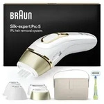 Braun Silk-expert Pro IPL PL5431, Lichtimpulstechnologie (IPL), Gold, Wei&szlig;, AC, 100