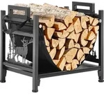 VEVOR Kaminholzregal 450x315x415 mm, Brennholzregal mit Segeltuchtr&auml;ger,