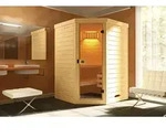 weka Massivholz-Elementsauna LAUKKALA 1 3,6 kW OS +Leuchte x B x T x H x 144 x