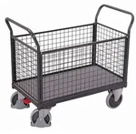 VARIOfit Vierwandwagen mit Drahtgitter 850x450mm Anthrazitgrau RAL 7016