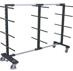 VARIOfit Tragarmwagen zweiseitig 840-2200mm breit Anthrazitgrau RAL 7016