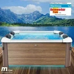 BRAST Whirlpool MSpa Oslo Amber mit Fester Au&szlig;enwand | LED-Beleuchtung in 20 Farben