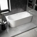 Eckbadewanne NOVA CORNER - Acryl - Wei&szlig; - 170 x 80 x 60 cm - Einbau rechts,