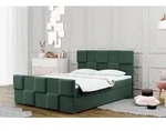 Boxspringbett Schlafzimmerbett MURILO 160x220cm in Stoff Monolith Gr&uuml;n - Gr&uuml;n