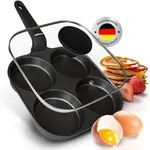 endusor&reg; Spiegeleipfanne mit Deckel 21 cm &ndash; 3-fach Antihaft - f&uuml;r Induktion,