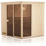 FinnTherm Innensauna Saunakabine Oda 2 Sitzb&auml;nke Wandst&auml;rke 40 mm -...