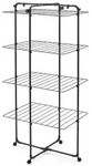 Brabantia 319303, W&auml;schest&auml;nder, Stahl, Schwarz, 30 m, 4 Regale, 760 mm -...