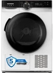 Heinner HHPD-M8K3, Freistehend, Frontlader, W&auml;rmepumpe, Wei&szlig;, Drehregler,