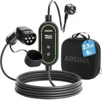 ABSINA EV Ladekabel f&uuml;r Elektroautos, Mode 2, 16 A, 3,7 kW