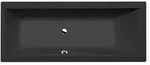 Polysan CLEO Rechteckwanne 170x70x48cm, schwarz matt