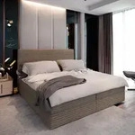 Masseno Boxspringbett PISA 160x200 cm Komplett-Set mit Bonell Matratze und...