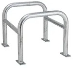 S&auml;ulenschutz, Rohrb&uuml;gel 60 mm, Strebe 48 mm, feuerverzinkt, BxTxH 720x720x600...