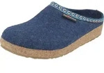 Haflinger Damen Herren Pantoffel Filz mit Azteken Muster Grizzly Franzl 711001,