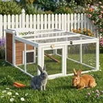 zooprinz Kaninchenstall Hasenstall Comfort L | Freilauf Auslauf Gehege | mit...