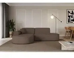 ALTDECOR Ecksofa in L-Form MARI-L1 - 243x171x79,5 cm Braun - Corner Sofa Bett