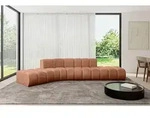 ALTDECOR Modulares Sofa Ecksofa in L-Form - Solven-L1 - 380x174x70 cm Apricot -