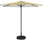 vidaXL Garten-Schirm mit Fu&szlig; 270 x 270 cm Polyester Rechtwinklig - Gelb