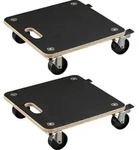 Wiltec 2x Transportroller 380 x 380 x 119 mm mit 250 kg Traglast je...