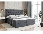 ALTDECOR Boxspringbett mit Matratze (20 cm hoch) und Topper (4 cm hoch),...