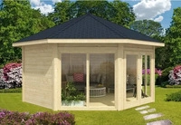 Luxhut L1.1.00165.0, Luxhut Alpholz Gartenpavillon Modell R&uuml;gen mit zwei...