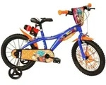 Dragon Ball 14 inch kinderfiets met accessoires - Blau