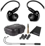 Mackie In-Ear Kopfh&ouml;rer MP-240 mit Bluetooth-Adapter und Tuch - Schwarz