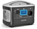 VEVOR Tragbare Powerstation, 600W Solargenerator, 493Wh LiFePO4-Akku-Backup mit...