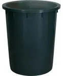 Rundtonne, 200 Liter, &Oslash; oben/unten 670/540 mm, H&ouml;he 790 mm, anthrazit - Grau