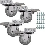 SOTECH M&ouml;belrolle ULM &Oslash; 50 mm transparent &ndash; mit Bremse (4 St&uuml;ck)
