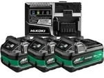 HiKOKI BoosterPack mit 3x MULTI VOLT Akkupacks 18 V, 36 V 2.5 Ah, 2.5 Ah, 5 Ah
