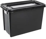 plast team Aufbewahrungsbox PROBOX RECYCLE 70 Liter schwarz - Schwarz