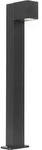 Industrielle Stehende Au&szlig;enlampe Schwarz 65 cm IP44 Baleno - Schwarz