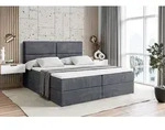 ALTDECOR Boxspringbett mit H4 Matratze und Topper - 180 x 200 cm - AURA -...