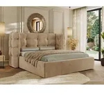 MKS MEBLE Polsterbett FLONELLE CLASSIC mit Bettkasten & Stauraum 180 x 200 cm ,...