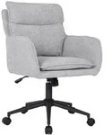HOME DELUXE B&uuml;rostuhl CORA 100 x 60 x 70 cm Webstoff Grau - H&ouml;henverstellbar 
