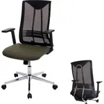 B&uuml;rostuhl MCW-J53, Drehstuhl Schreibtischstuhl, ergonomisch Kunstleder olivgr&uuml;n -